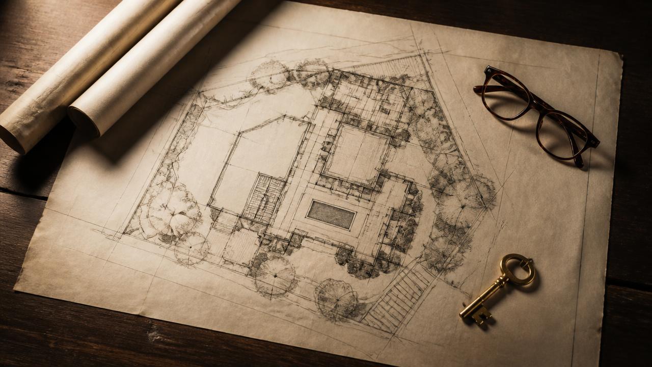 Title deed close-up or tenanted facility interior
